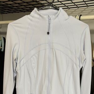 Lulu Lemon align zip up light blue
